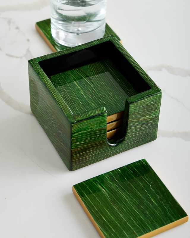 Emerald Maize Boxed Coaster Set